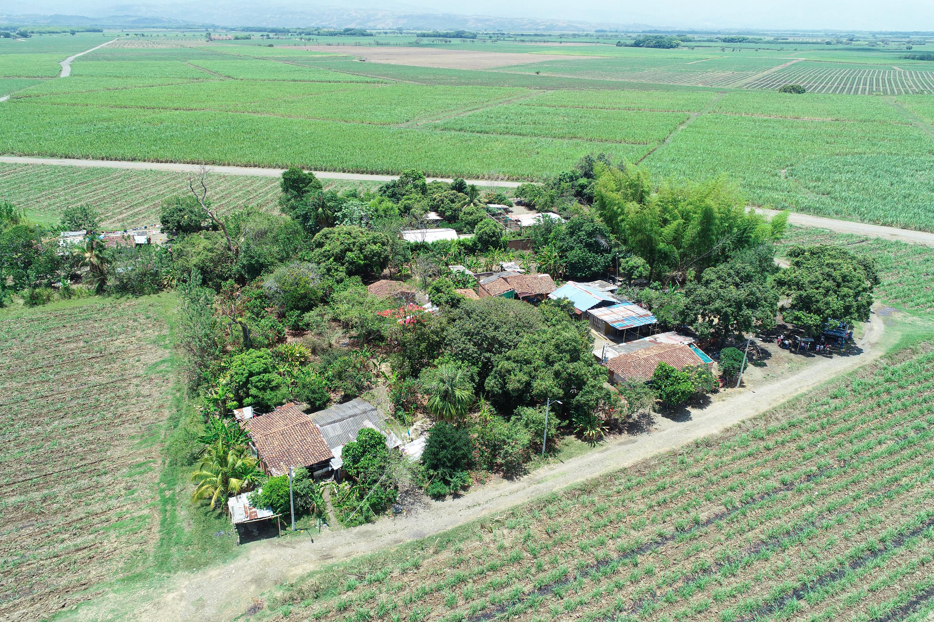 Vista aérea del territorio rural presentada por el Consejo Comunitario La Ventura